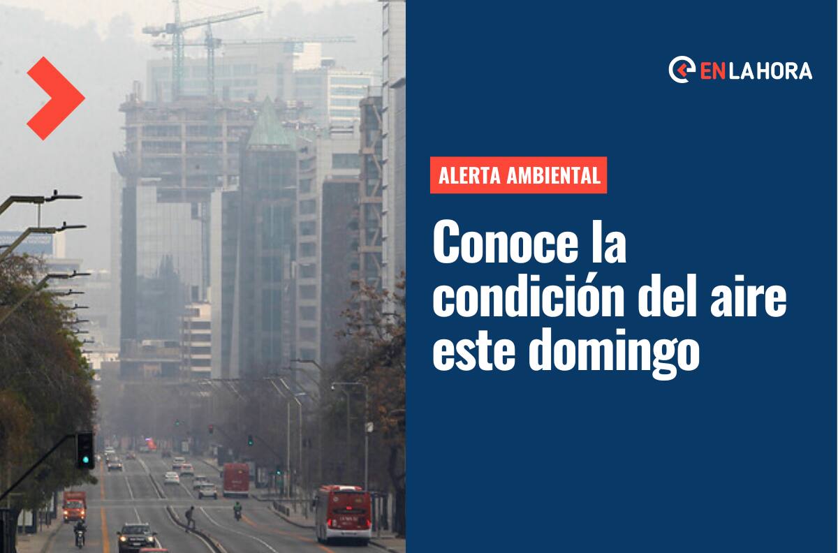 ¿Hay Alerta Ambiental en la RM? | Revisa cómo estará la calidad del aire en Santiago este domingo 28 de agosto