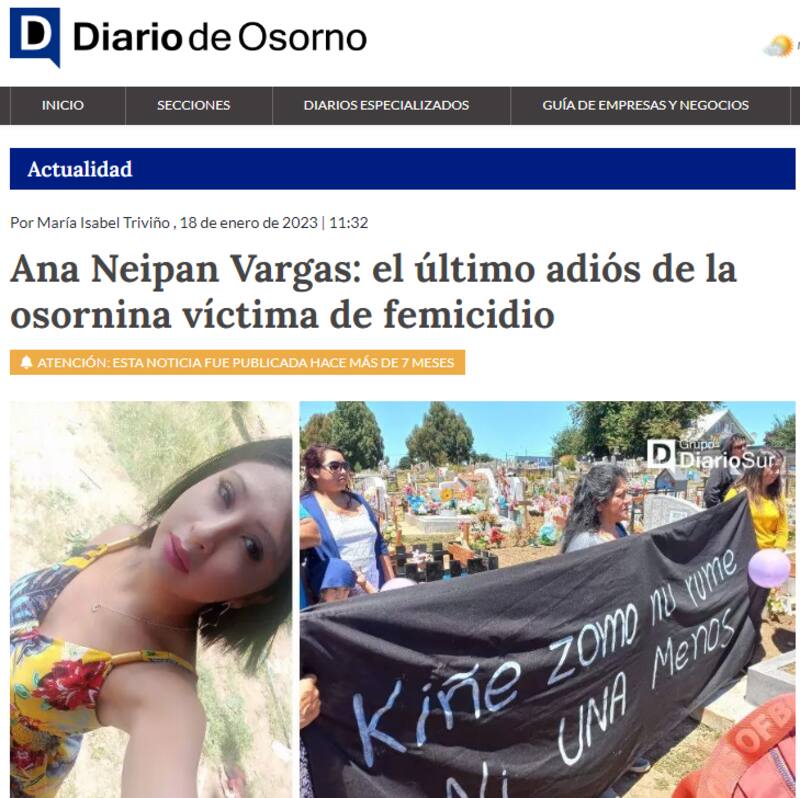 Ana Neipan Vargas - La madre de 29 años fue despedida por familiares y amigos.
