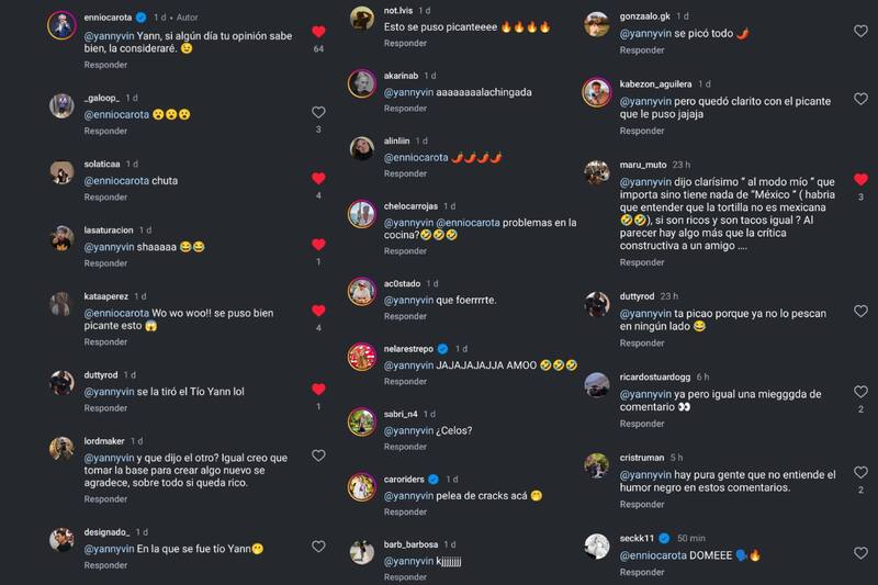 se vieron ante la respuesta de Ennio Carota.