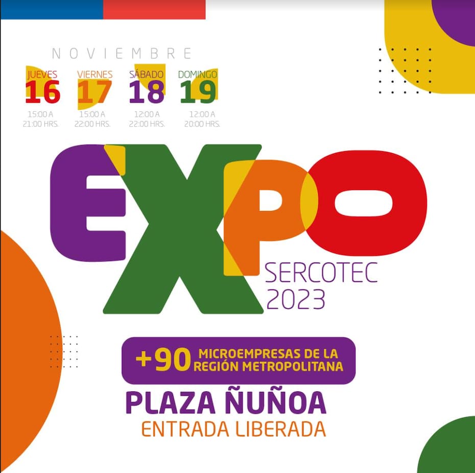 Las fechas de la Expo Sercotec 2023.