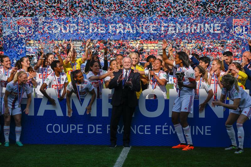 Olympique de Lyon sumó su décima corona de la Copa de Francia. Foto: @OLfeminin
