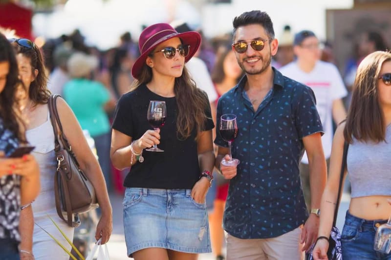 La actividad familiar que invita a disfrutar de lo mejor del vino chileno en abril. Foto: Vendimia Valle de Casablanca en Instagram.