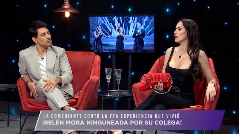 Adriana Barrientos hablando sobre Belén Mora en Zona de Estrellas