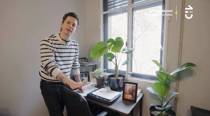 Alonso Quintero mostró su zona de trabajo.