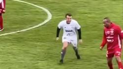 VIDEO | ¡Más respeto! Presidente de Francia sufre humillante momento en partido benéfico