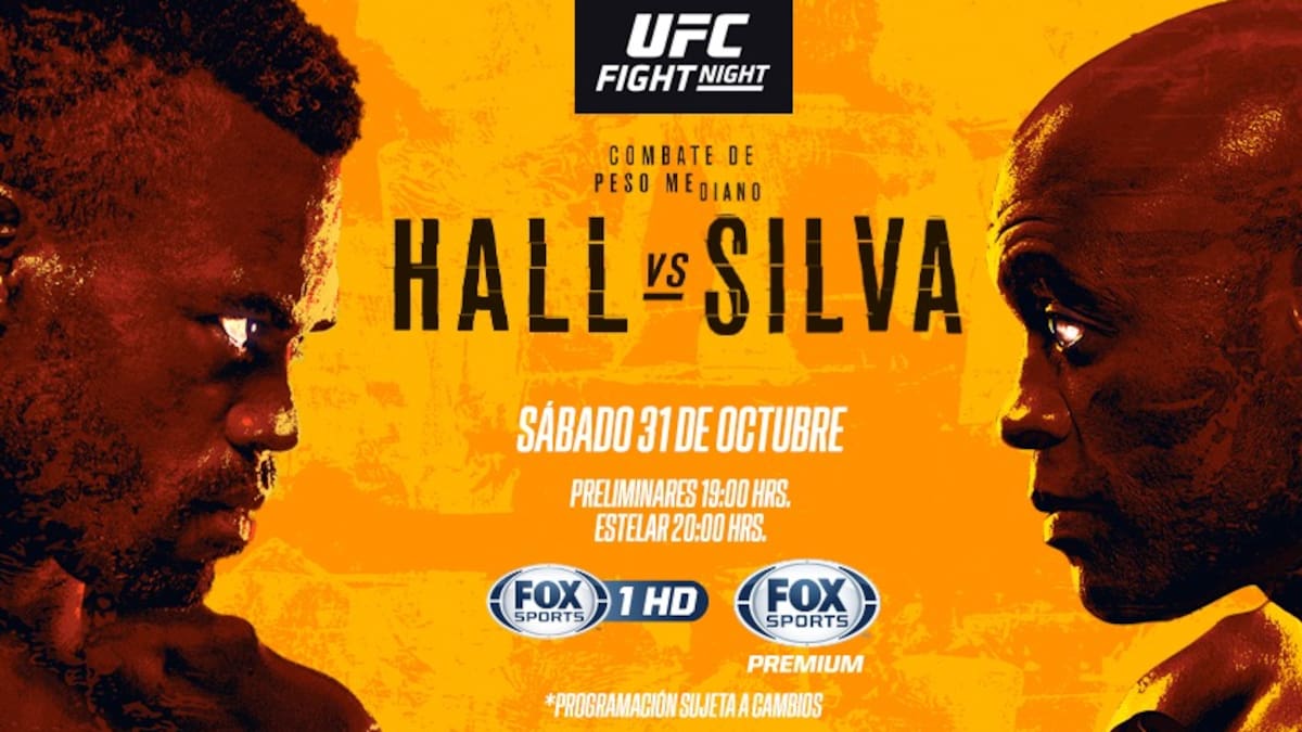 UFC Fight Night: Hora y dónde ver por TV el combate entre Uriah Hall y Anderson Silva