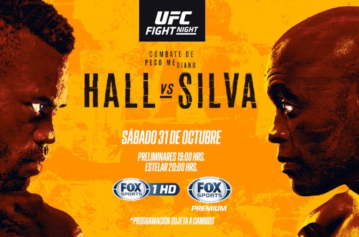 UFC Fight Night: Hora y dónde ver por TV el combate entre Uriah Hall y Anderson Silva