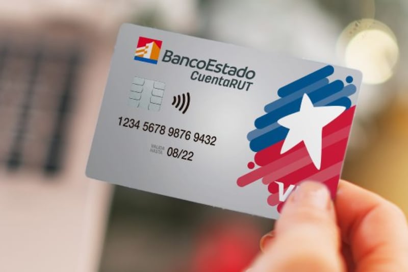Tarjeta Cuenta RUT del Banco Estado.