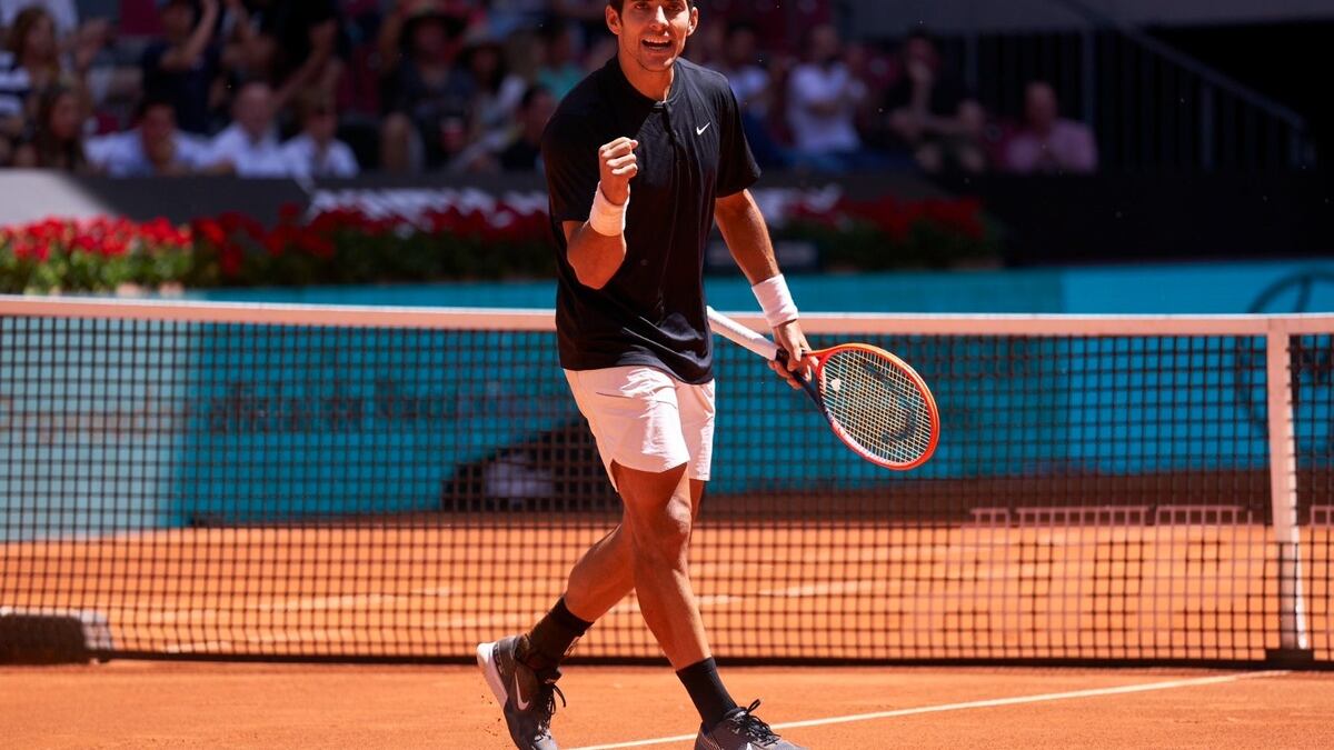 Cristian Garin avanzó a la tercera ronda del Masters 1000 de Roma.