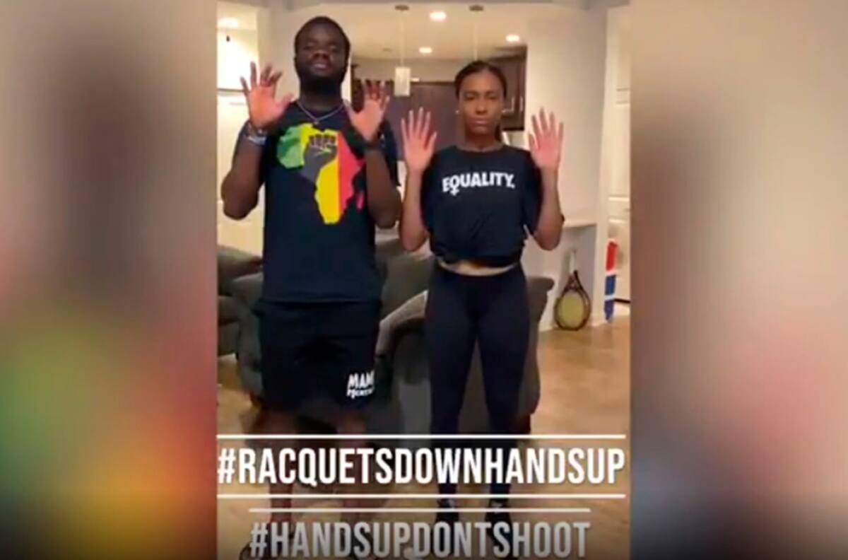 Tenis por la igualdad: Tenistas levantan las manos ante el racismo