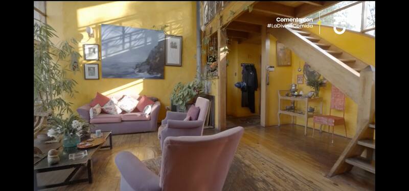 El living de Malucha Pinto.