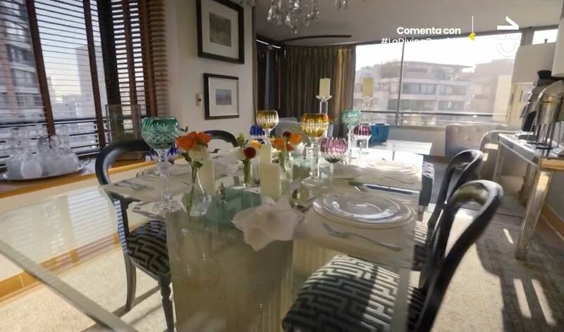 El comedor de Raquel Argandoña. Créditos: Pantallazo CHV