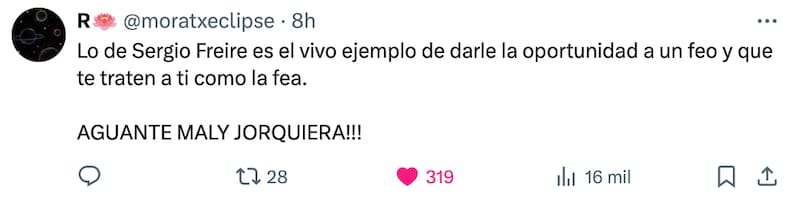 Comentarios contra Sergio Freire.