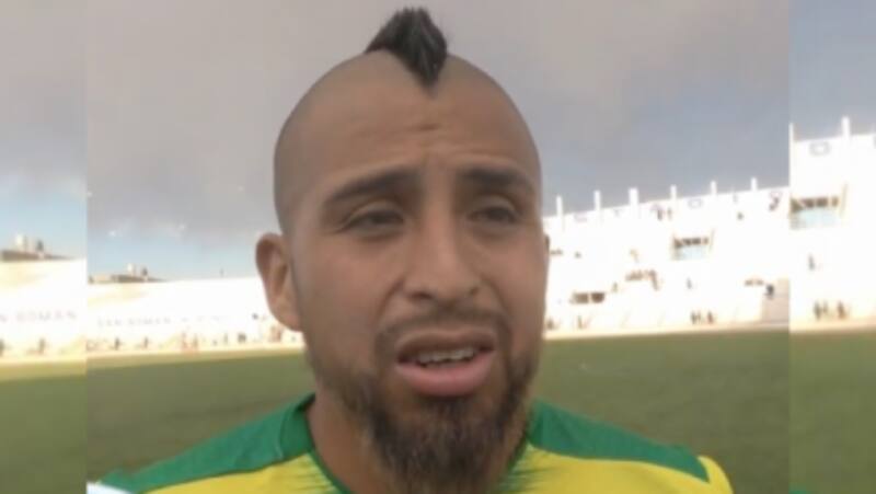 Roger Vásquez tras un partido de la Copa Perú