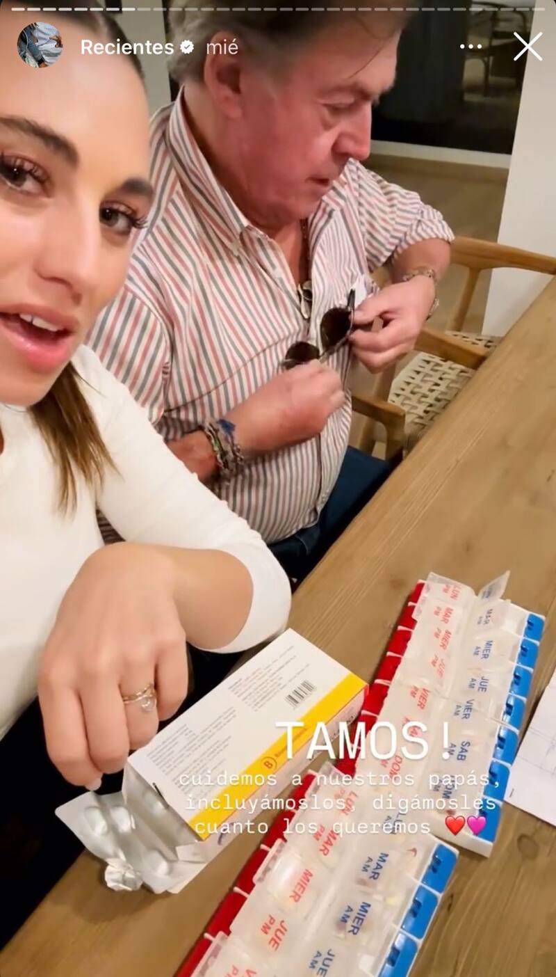 La personalidad de TV es muy cercana a su padre, Emeterio Ureta.