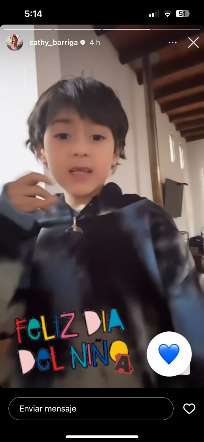 Cathy Barriga celebró el Día del Niño.