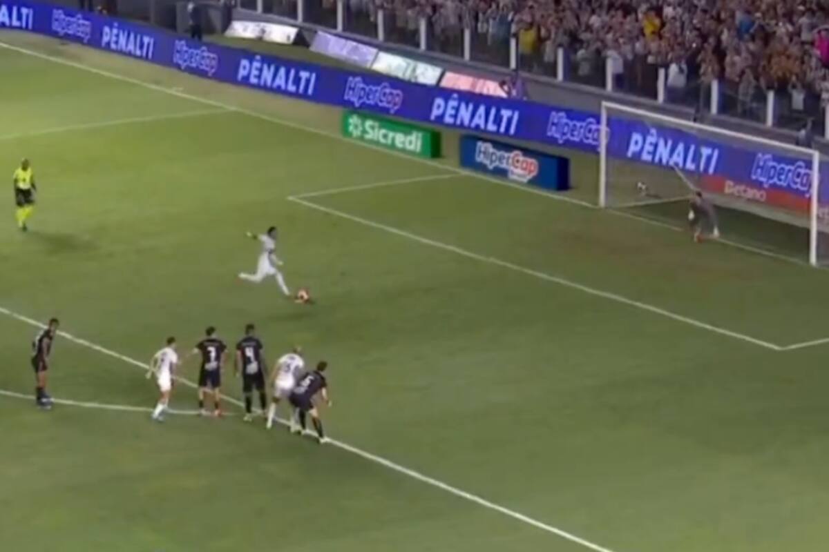 Con ‘paradinha’ incluida: así fue el primer gol de Neymar en su regreso a Santos Con ‘paradinha’ incluida: así fue el primer gol de Neymar en su regreso a Santos