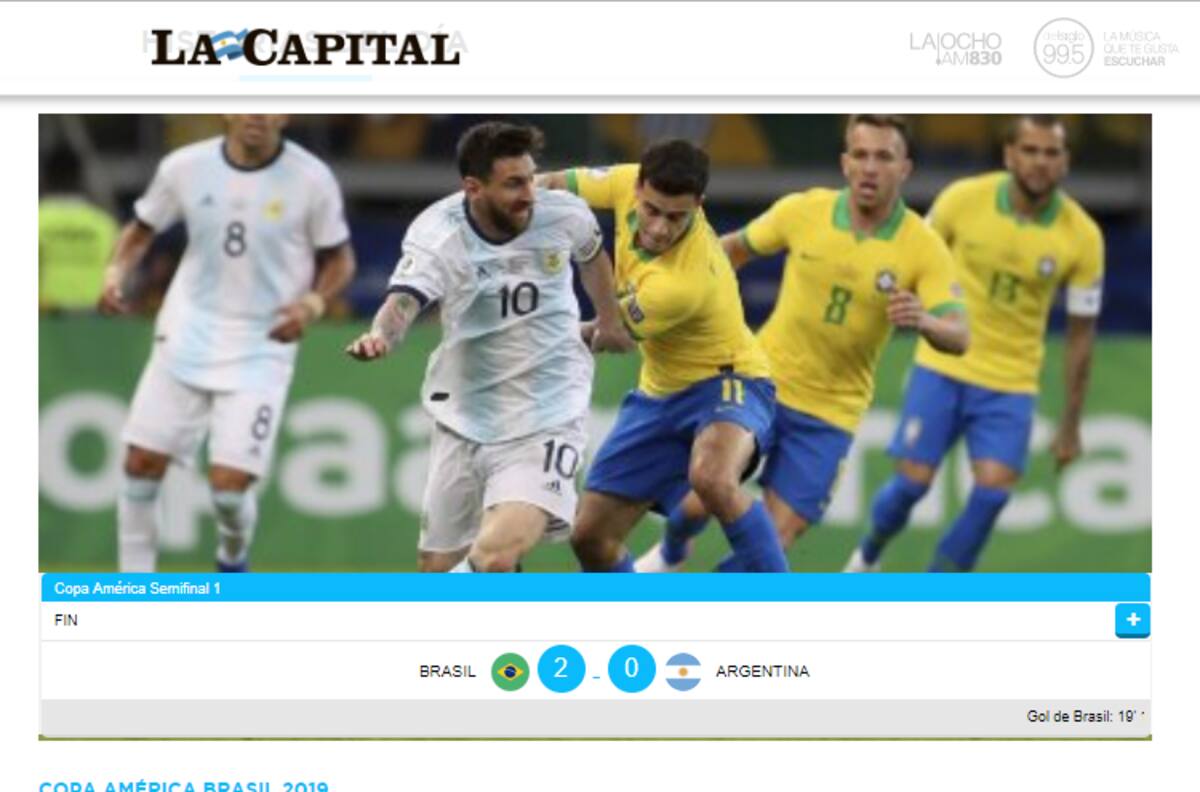 ¿Triunfo moral? Prensa argentina tuvo positiva reacción pese a derrota con Brasil