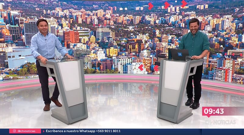 El alcalde hizo reír hasta las carcajadas al periodista / CHV