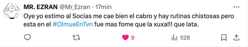 El comediante generó ola de críticas en redes.