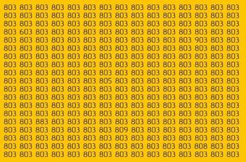 Test Visual: ¿Puedes encontrar 6 números diferentes durante 20 segundos?