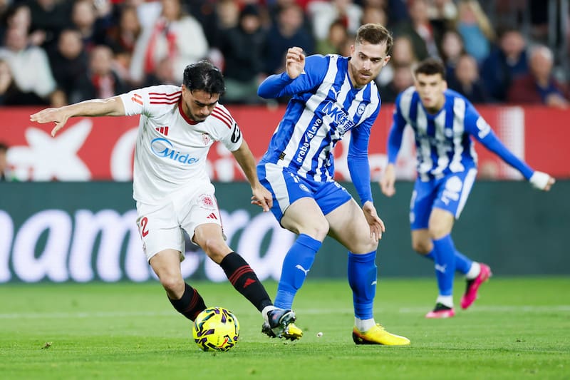 En empate de Sevilla ante Alavés. EFE