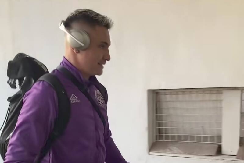 en la previa de un partido del SAU.