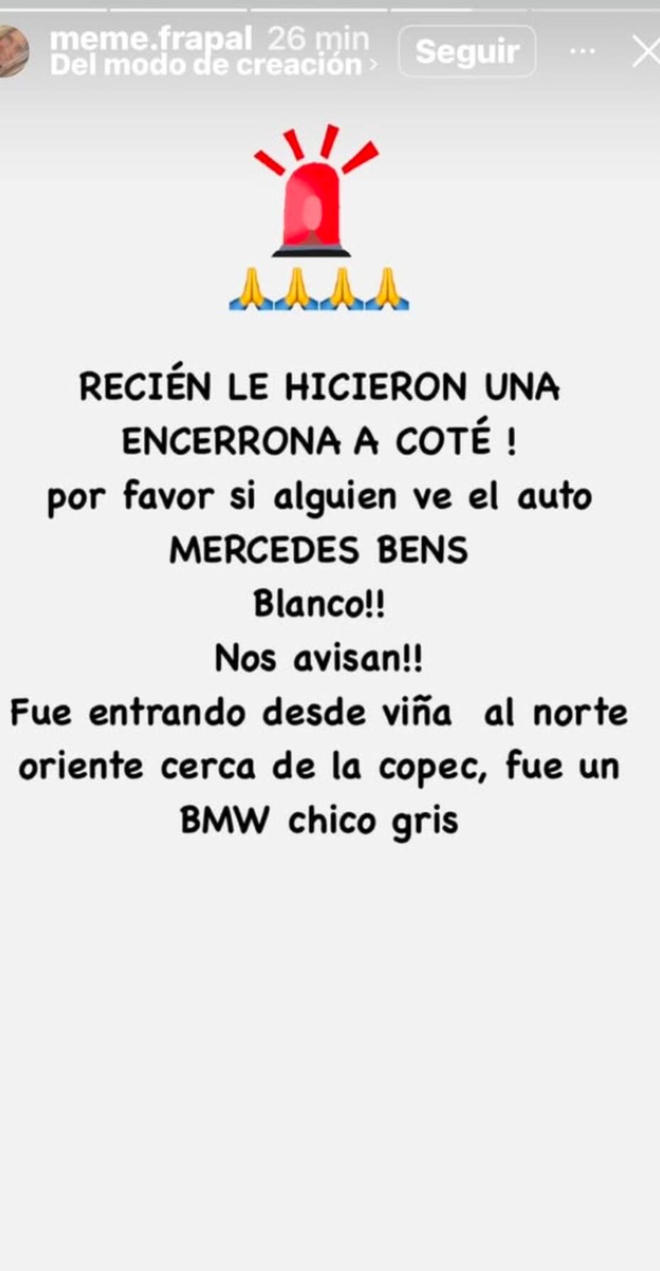 reveló violenta encerrona a la influencer.