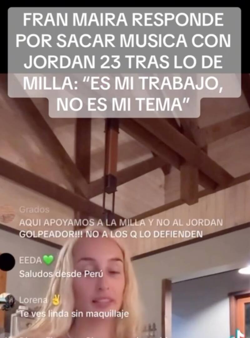 La cantante se refirió a Jordan 23.