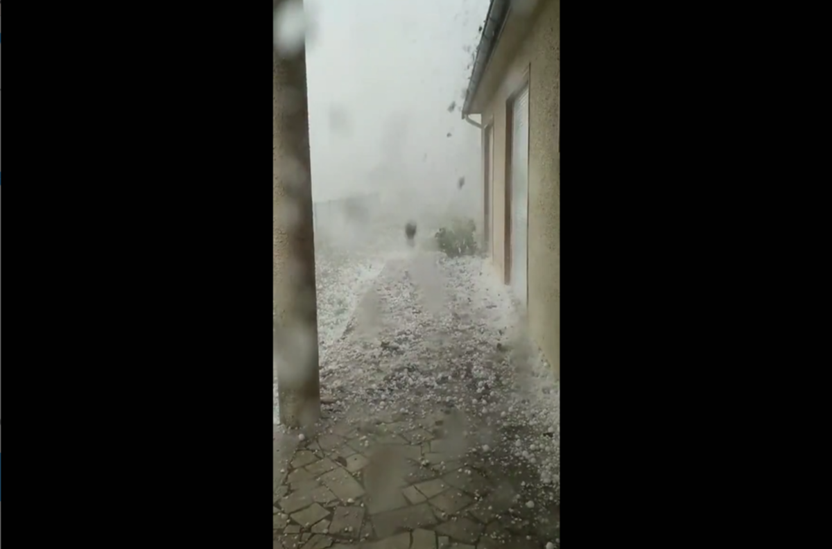 VIDEO | El cambio climático está aquí: Registran enormes granizos en Francia