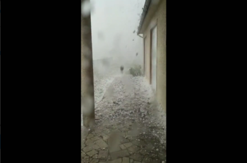 VIDEO | El cambio climático está aquí: Registran enormes granizos en Francia