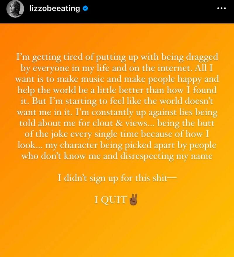 El mensaje de Lizzo.