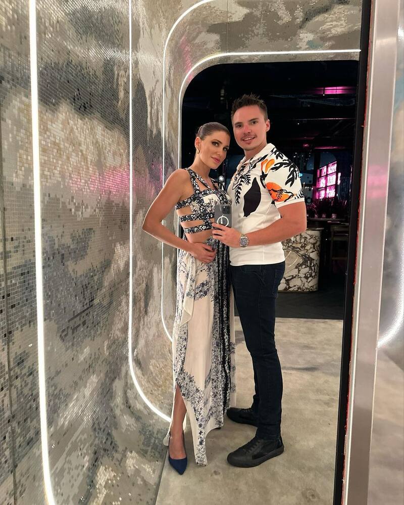 Wilma González y su pareja, Nicolás Seguel.