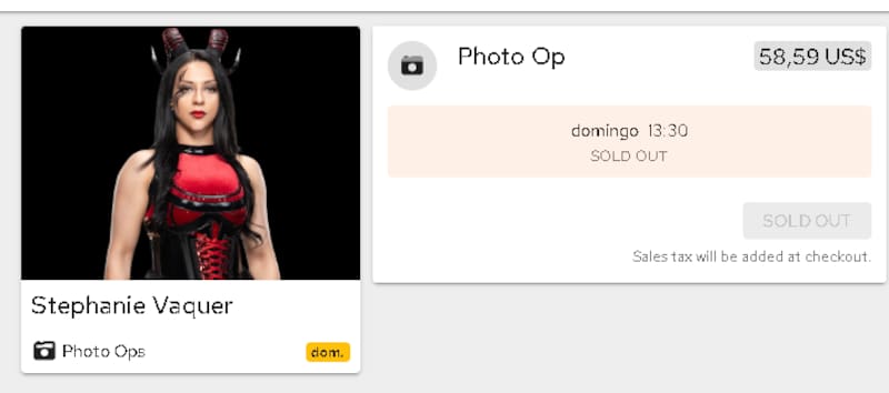 La chilena agotó las entradas para fotografiarse con ella durante la convención de la semana de Wrestlemania.