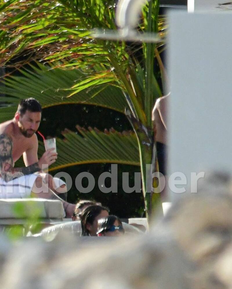 Lionel Messi se encuentra disfrutando de sus días de descanso. (Twitter).