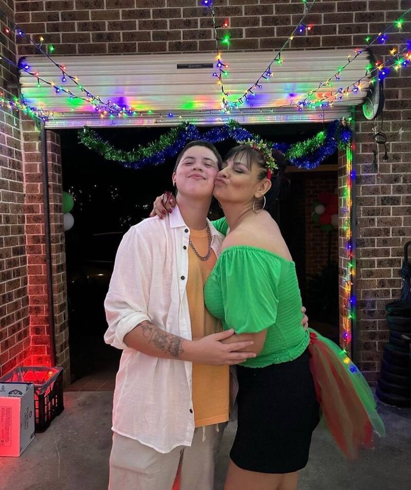 Tatiana Merino junto a su hijo. Foto: Instagram.