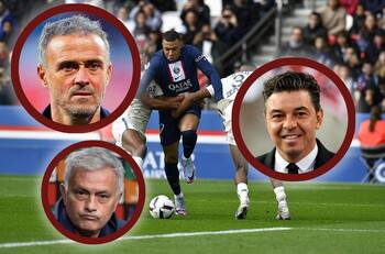 Mourinho, Luis Enrique y el Muñeco Gallardo se prueban el asiento de Christophe Galtier en el nuevo PSG