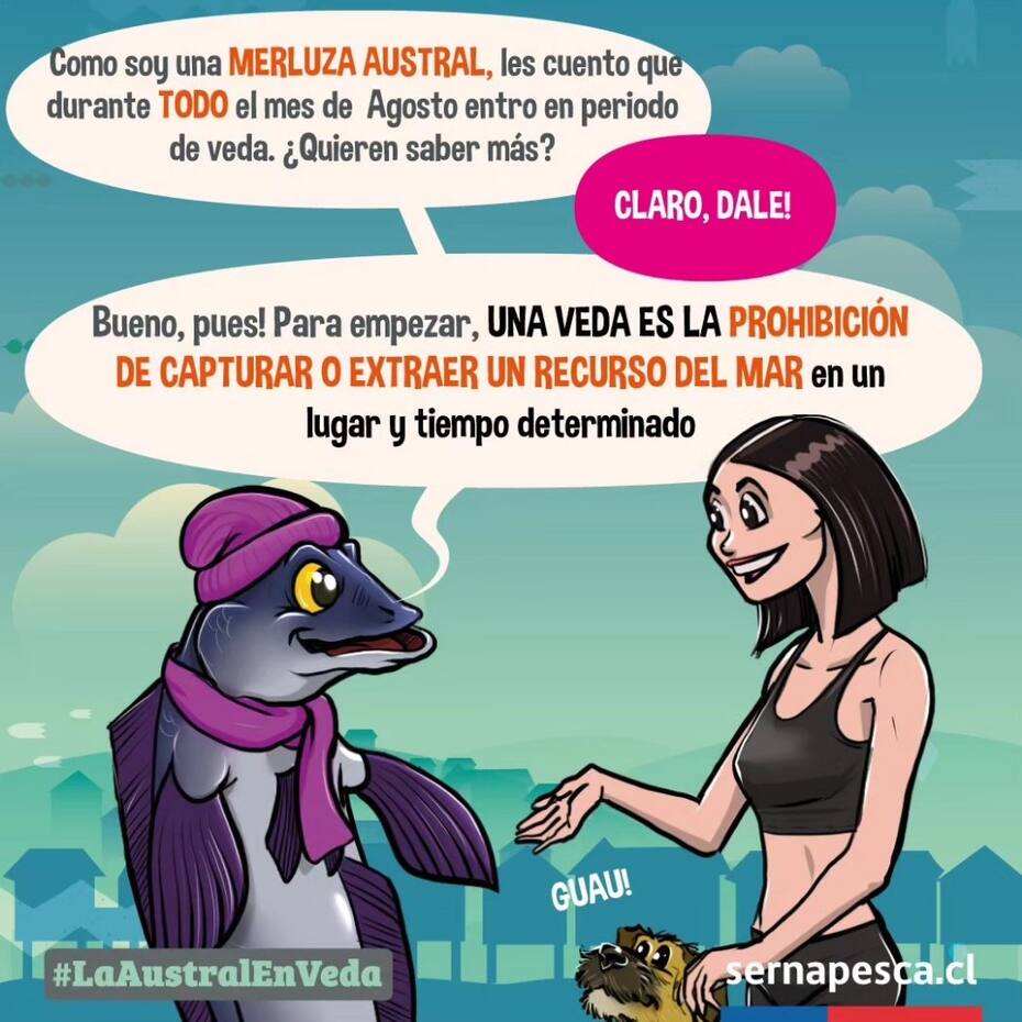 Campaña del Gobierno con Constanza Capelli y Bigote.