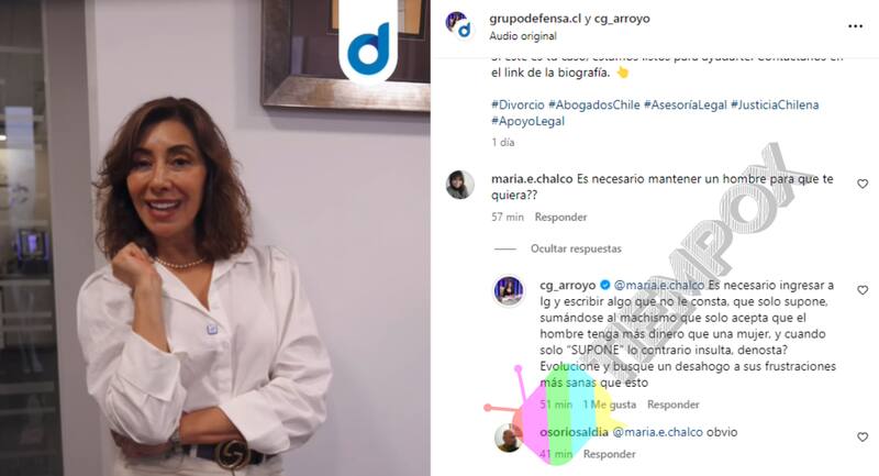 Carmen Gloria Arroyo responde a los cuestionamientos