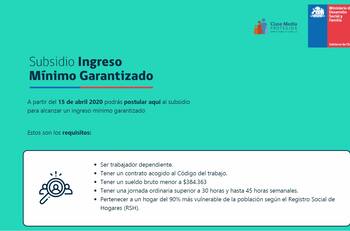 Ingreso Mínimo Garantizado: ¿Dónde puedo postular al subsidio?