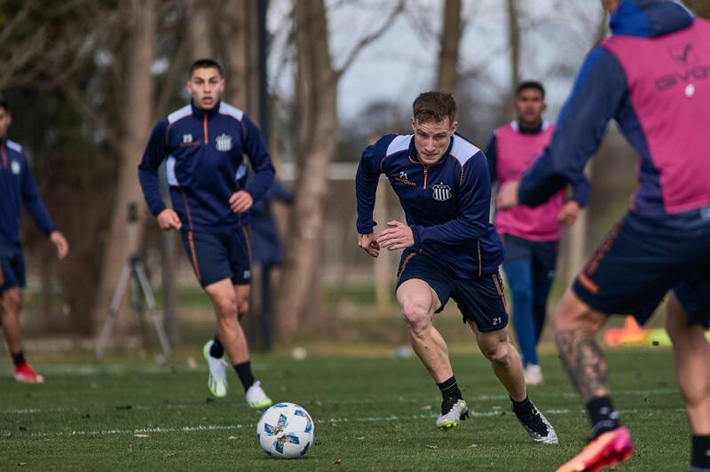 entrenando como jugador de Talleres de Córdoba (Foto: Talleres)