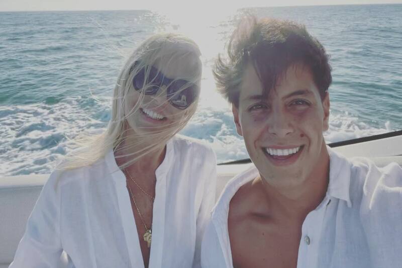 Cecilia Bolocco y Máximo Menem