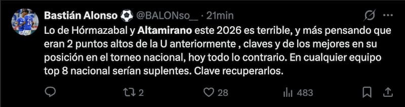 Tras su partido con La Serena.