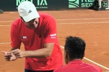 VIDEO | La arenga de Nicolás Massú a Alejandro Tabilo en pleno partido de Copa Davis