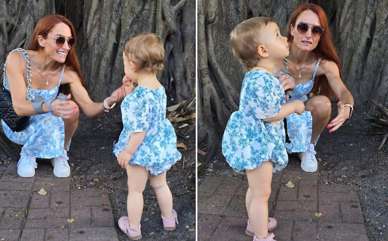 Begoña Basauri vestida a juego con Rosa. Créditos: Instagram