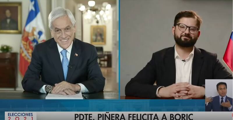 El llamado telefónico entre Sebastián Piñera y Gabriel Boric.