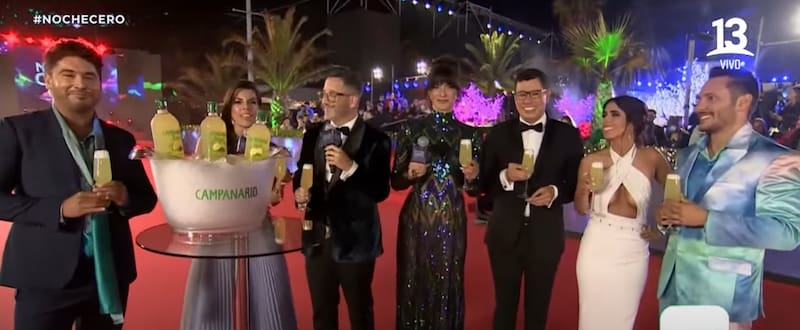 Rostros de Canal 13 y TVN en la Gala Viña 2023 / Créditos: Reproducción