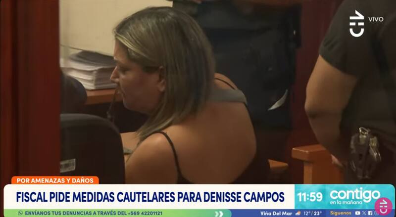 La exmodelo quedó con medidas cautelares luego de su audicencia de formalización. Créditos Captura: YouTube.