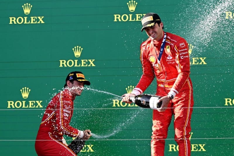 tras quedar primero y segundo respectivamente en Australia. Foto: EFE.