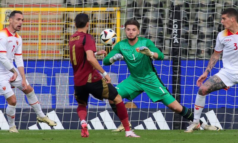 Matija Sarkic, portero montenegrino fallecido repentinamente este sábado. Foto: EFE.